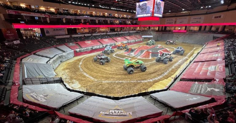 Monster truck tour competitors gathered after Philadelphia championship event results.