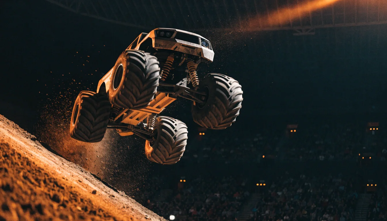 Monster Mutt Dalmatian and Lucas Oil Stabilizer competition era